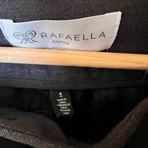 Rafaella Classic charcoal gray work pants